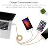 3 In 1 USB Charger Cable for iPhone Micro USB Type C Cable for Fast Charging Cable Charger Cord