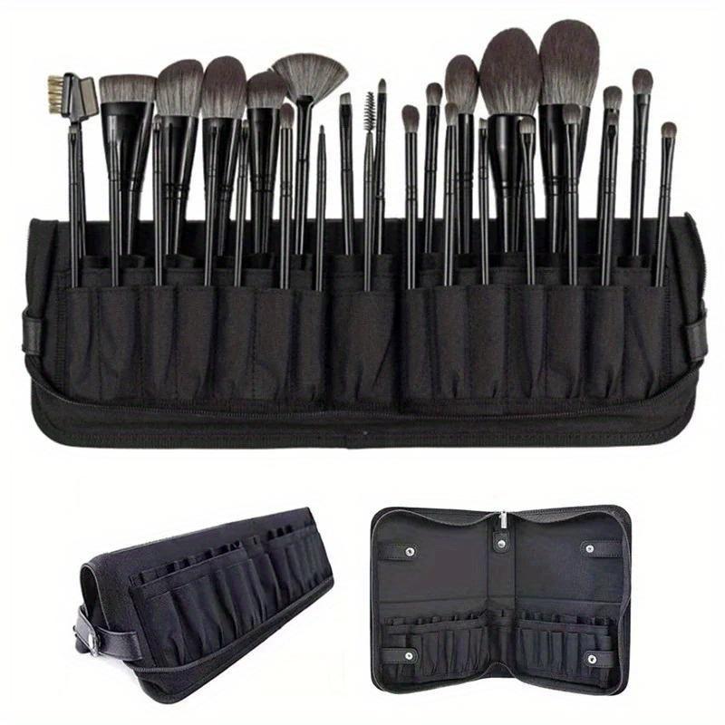 1Pc 29/23Holes Foldable Makeup Brush Bag Women Makeup Brush Tools Bag Organizer Travel Powder Cosmetic Sets Toiletry Case Holder