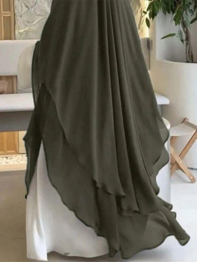 Ramadan Khimar Abaya Saudi Arabia Turkey Islam Muslim Hijab Dress Prayer Clothes Abayas for Women Kebaya Robe Femme Musulmane