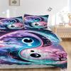 3pcs Yin-Yang Symbol Duvet Cover Set - Machine Washable, Includes 1 Cover and 2 Pillowcases, No Core Included yy251013140