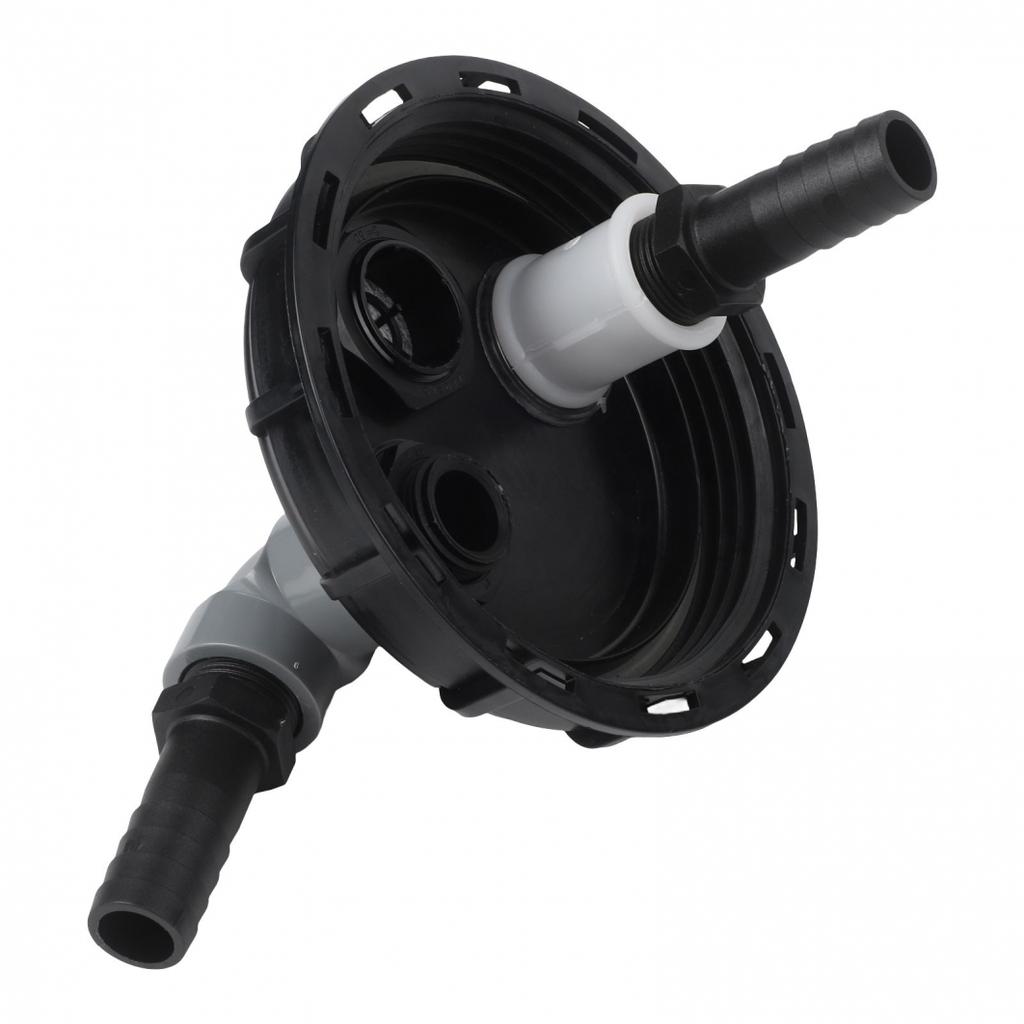 163mm PP IBC-Deckel für industrielle Wassertanks mit zwei 25mm Schnellkupplungen