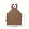 Waxed Canvas Apron: European & American Style for Gardening, Woodworking, and Kitchen