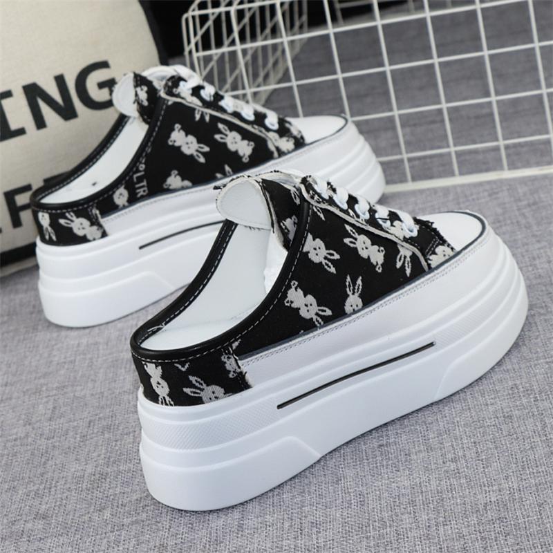 Модные полутапочки Baotou из парусины — фото 4