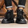 Fashion Autumn and winter men's shoes Fashionable minimalist style Outdoor motorcycle street walking Daily business office boot 39-45