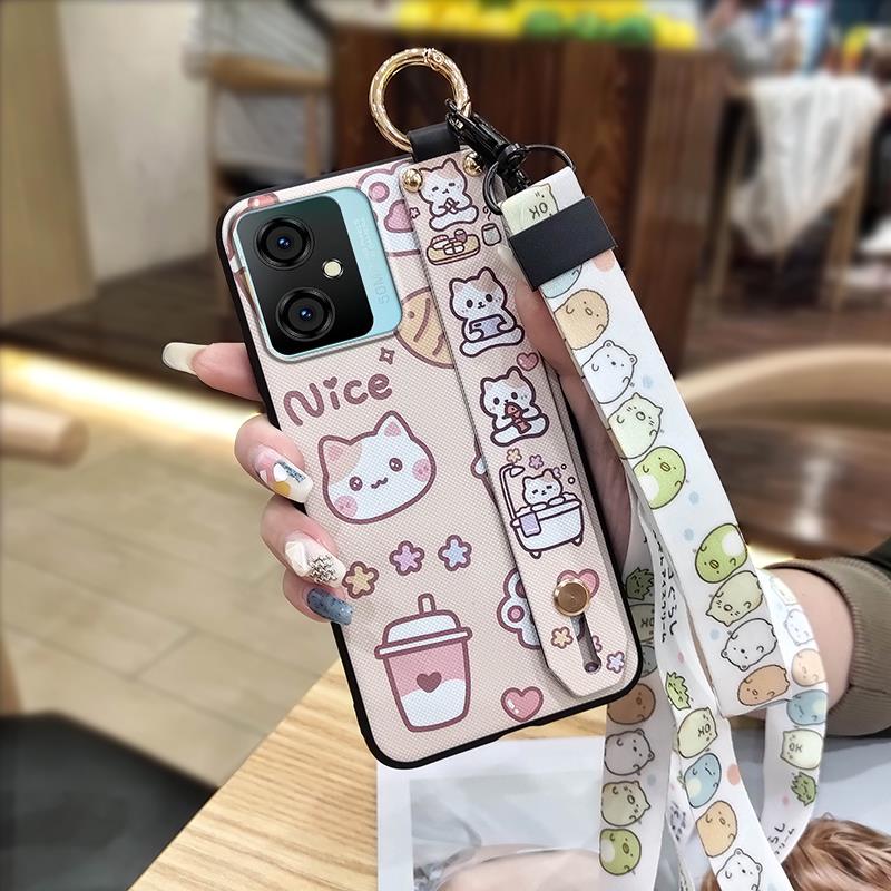 Waterproof Soft case Phone Case For Blackview Oscal C70 Durable Dirt-resistant Phone Holder Lanyard Wristband Anti-dust