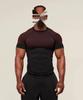 Ny Amerikansk Løbe Sports T-shirt med Kort Ærme, Hurtigttørrende - Elastisk, Åndbar og Afslappet Træningstøj