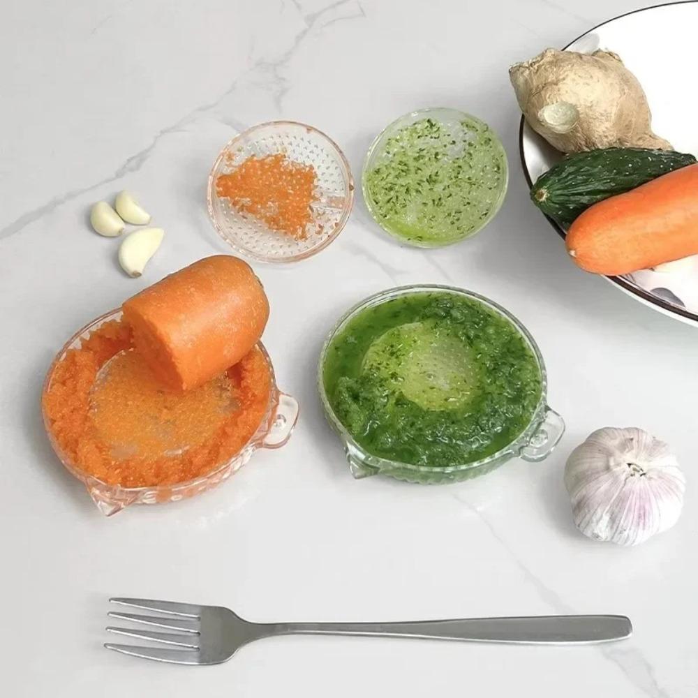 Food Gadgets Plastic Ginger Garlic Grater Tools Manual Grinding Tool  for Garlic Wasabi Grinders