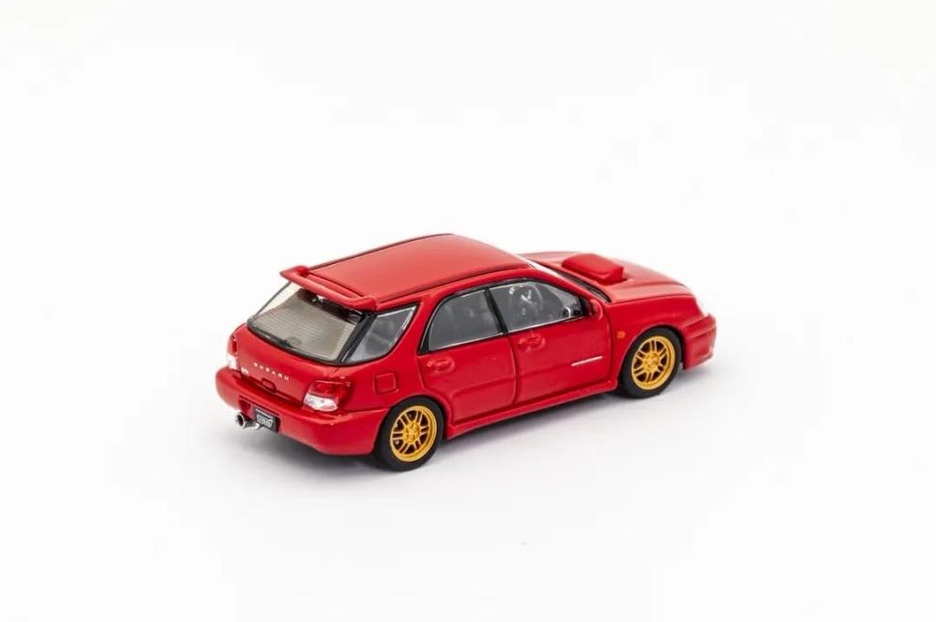 Furuya Impreza WRX STI Subaru Impreza wagon GG 8th generation with parts red the 1/64 (under pedestal)