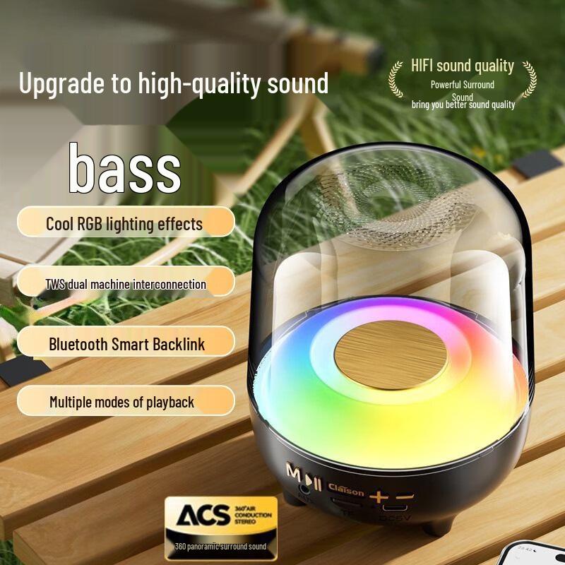 

T58 Wireless Bluetooth Speaker: High-Quality Sound, Shocking Bass, Long Battery Life, Outdoor Subwoofer.