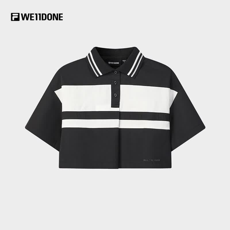 FILA x WE11DONE Women s Short Sleeve Polo Shirt M