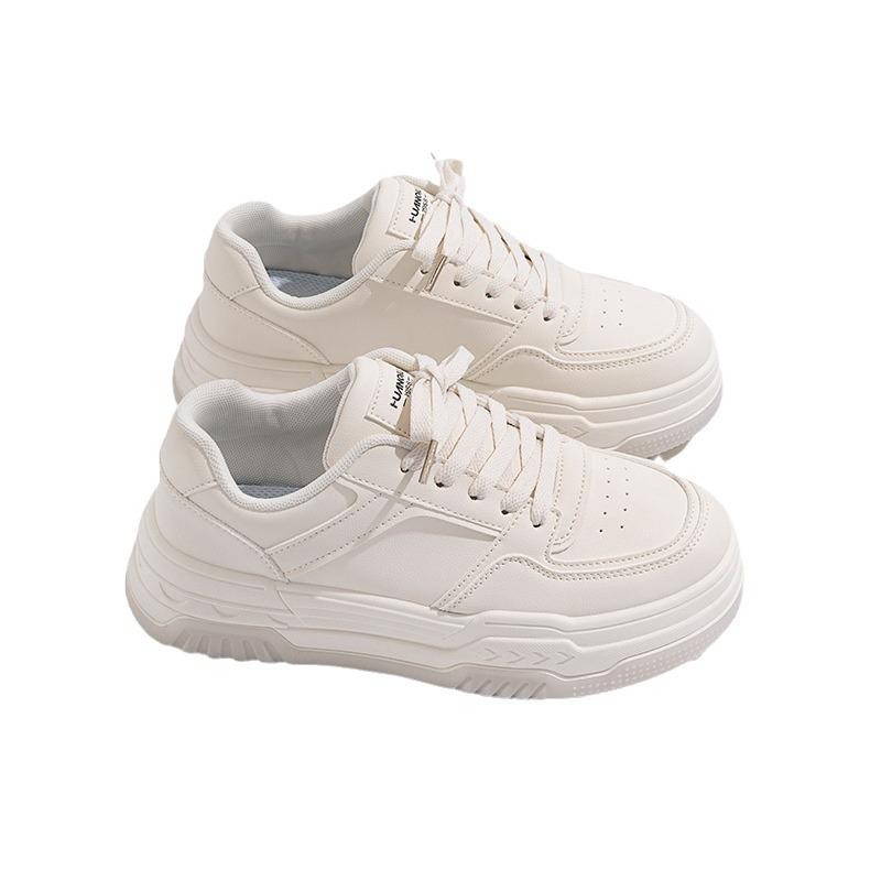 Global trend platform white shoes women's 2025 spring versatile height-increasing breathable casual board shoes ZHQ5361-1