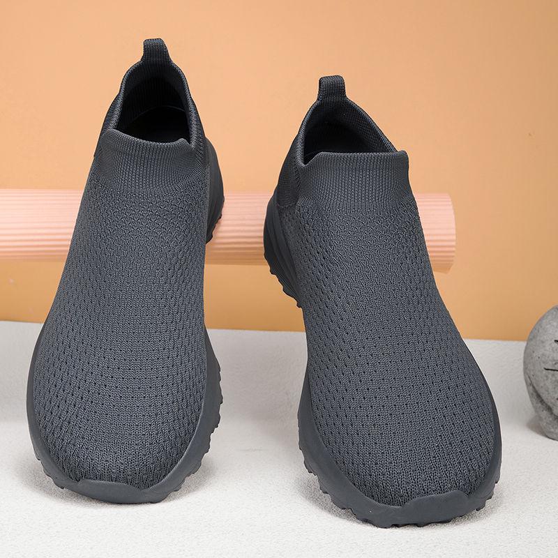 

Широкая обувь-носки для босых ног, удобная для косточек, большой размер 47, легкая, дышащая, слипоны, мягкая подошва, устойчивая к запахам обувь для ходьбы 38 серый