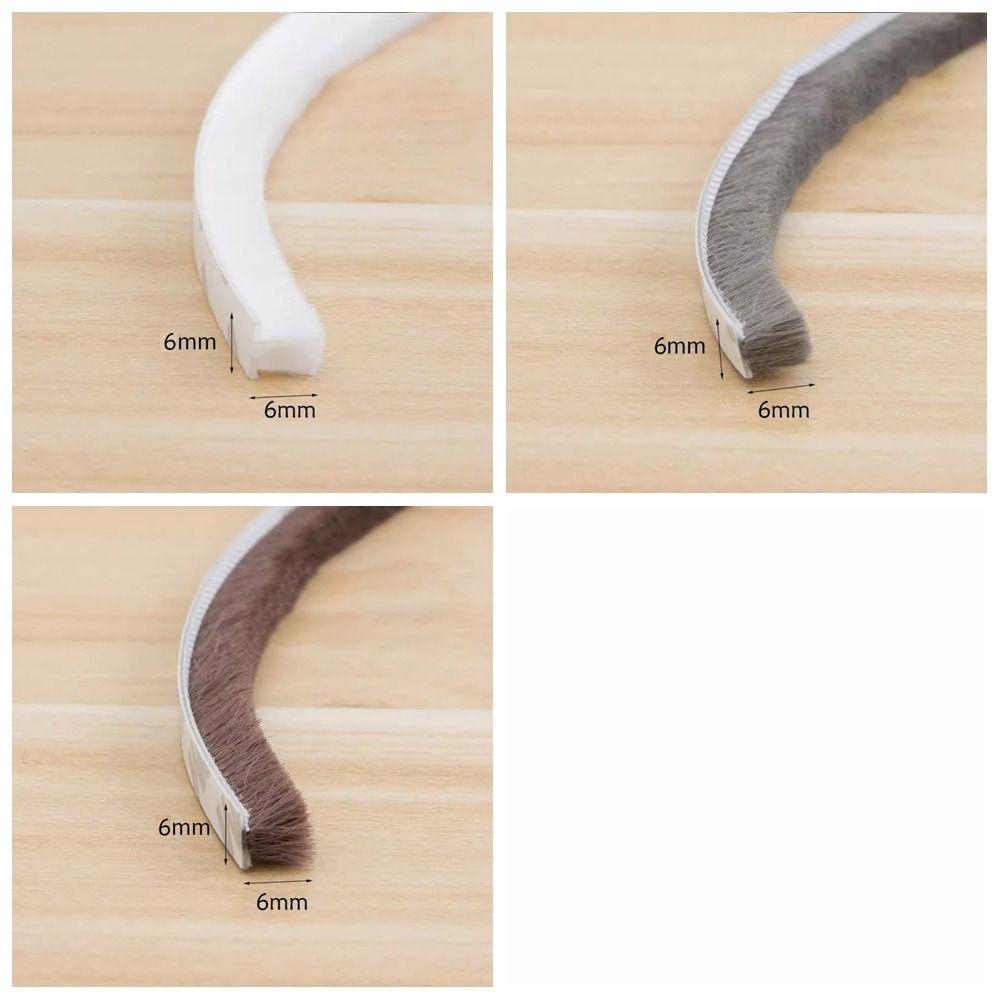 Weather Stripping Sound and Dust Strips Brush Strip Dust Sealing Strip Soft Wool Strip  Window