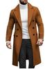 European 2024 Men's Double-Breasted Wool Overcoat In Stock