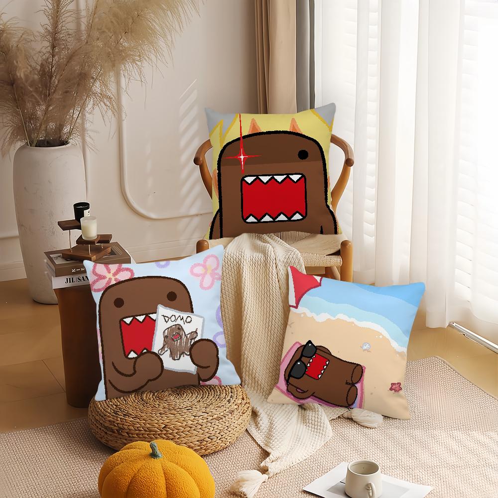 Cute D-domo-kun Pillow Case Suitable For Bedrooms Living Rooms Cars Home Decoration