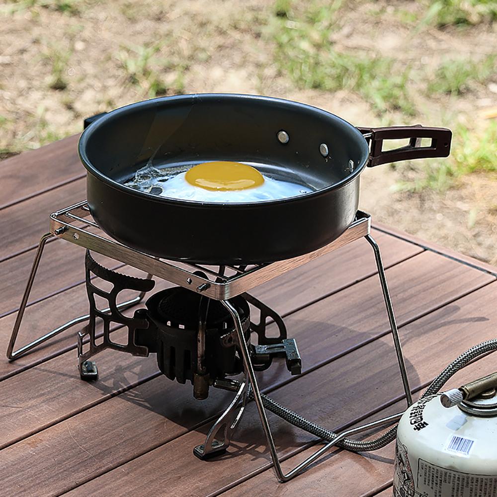 Grătar Portabil din Oțel Inoxidabil Pliabil pentru Camping Suport pentru Aragaz de Exterior Camping Mini Suport Raft pentru Barbecue Tava Suport Accesorii BBQ