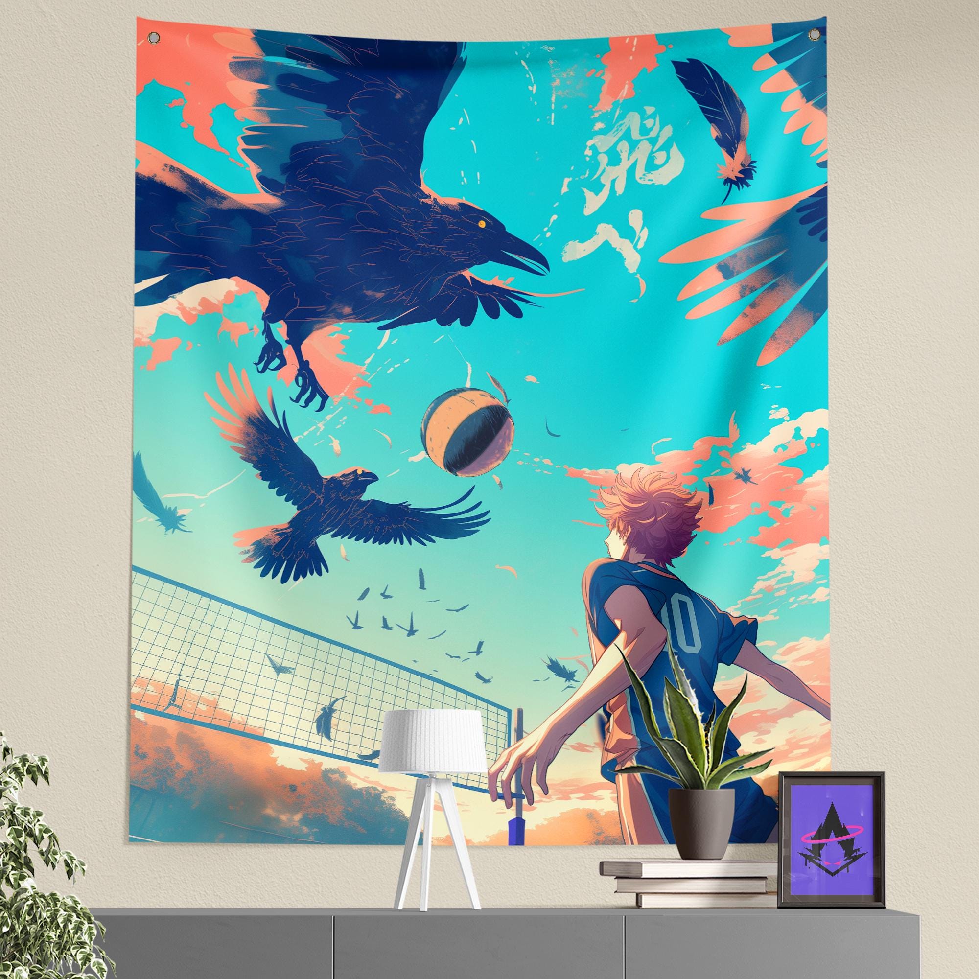 

Japanese Anime Wall Hanging Tapestry Fly High Printed Anime Tapestries for Decor Anime Gifts Anime Room Decor 74x94cm(29x37in)