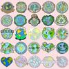 Earth Love Series Eco-Friendly Green Brooch & Medal Set