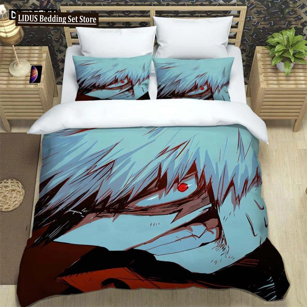 Hd Anime Mein Hero Science Cartoon 3D Printed Bedding Queen Bedding Set Customized King Size Bedding Set Polyester Quilt Cover