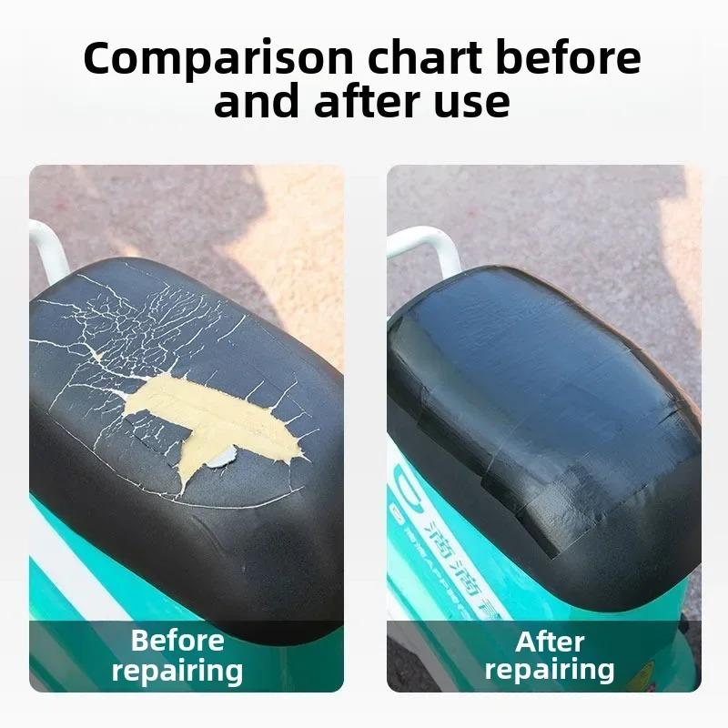 Self Adhesive Leather Repair Tape for Sofa Car Seats Handbags Jackets Furniture Shoes First Aid Patch Leather Patch DIY Black