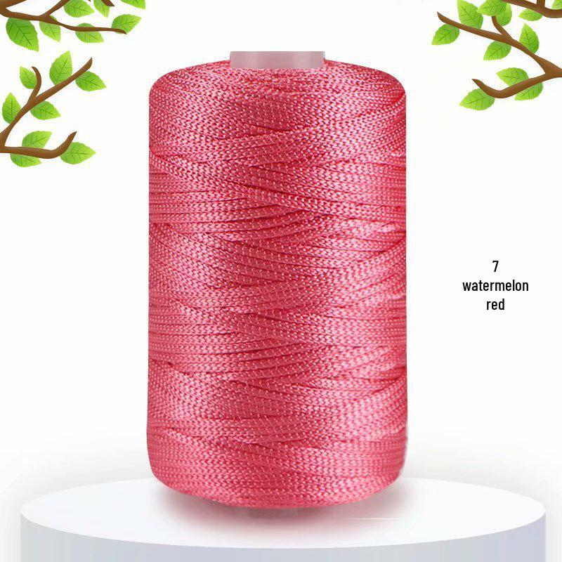 125g Lightweight Ice Silk Linen Yarn for Summer Hats, Medium-Fine Knitting, DIY Bags, Cushions & Shiny Hollow Yarn