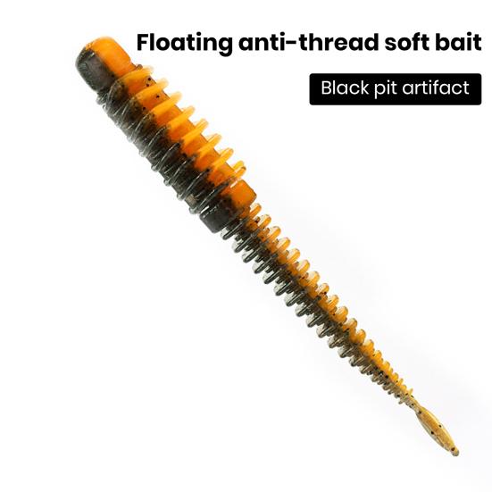 10Pcs Weiche Köder Helle Farbe Flexible Starke Auftrieb Biss Beständig Schwimmende Wasser Simulation Wurm Lockt Angeln Zubehör