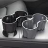 For Tesla Model 3 Tesla Model Y Interior Cup Holder Central Console Water Bottle Organizer TPE Accessory Car Storage Compatible Cup Holders 5