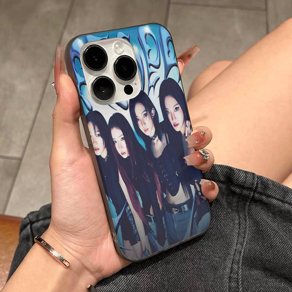 KPOP A-aespa Phone Case For IPhone 17 16 15 14 Plus 11 12 13 Pro Max Shockproof Protection Soft Back Cover