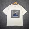 Vintage Lee Shirt Mens Large White 80s Blue Wave Art Surf Portrait Denim Jeans Unisex T-Shirt