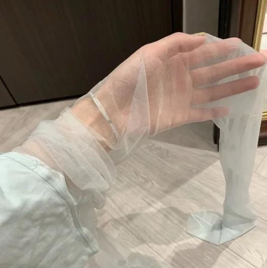 2025 Женские Зеленые Сетчатые Прозрачные Колготки Летние Тонкие Бесшовные Чулки Прозрачные Сексуальные Уличная Одежда Базовые Колготки Y2K Колготки зелёный