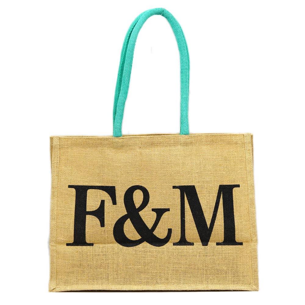

Eco bag Jute bag Jude Bag for Life 2037876 [Fortnum & Mason] Fortnum&Mason Fortnum s (Medium) Beige/Blue [Product] бежевый