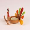 Turkey Tea Light Candle Holder Thanksgiving Centerpieces Fall Decorations Home