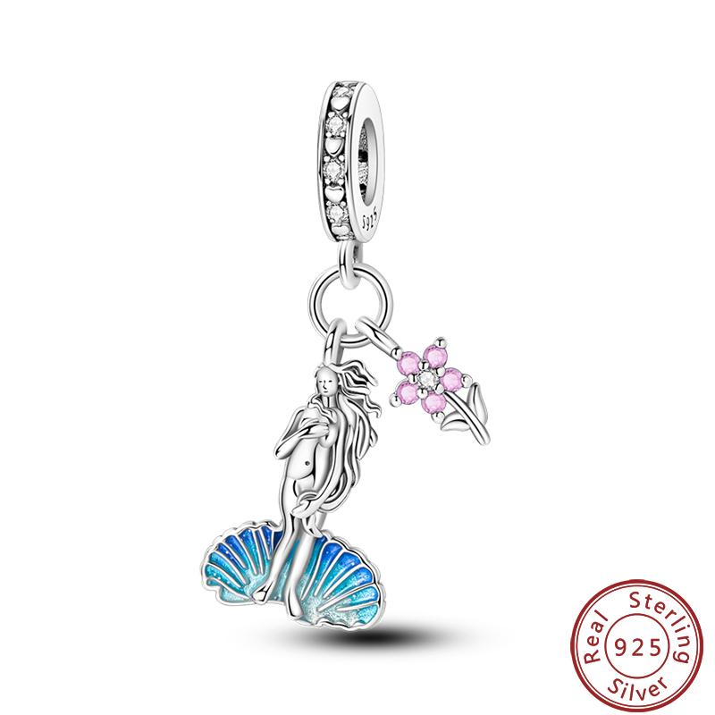 Luminous Ocean Series Copper Dolphin Turtle Octopus Charms Beads 3Mm Diy Fine Jewelry Gifts Making