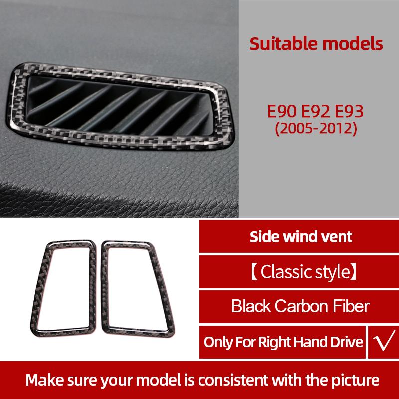Kohlefaser Für BMW E90 E92 E93 2005-2012 Auto Mittelkonsole CD-Panel Verkleidung Aufkleber Tuning Abdeckung Dekor Auto Innenzubehör
