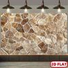 One 2D Flat Banner, with a Natural Stone Wall As the Background.xy