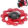Lightweight 11T Mountain Bike   Rr Derailleur Pulley   Wheel (Black Red)