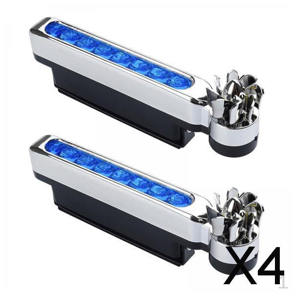 

4x2 шт. Автомобильные светодиодные фары с питанием от ветра Автомобильные дневные ходовые огни