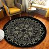 Weltenbaum Runder Teppich Bereichsteppich Wikinger Nordische Mythologie Druck Runder Teppich Wohnzimmer Schlafzimmer Bodenmatte Spielzimmer Weicher Runder Teppich
