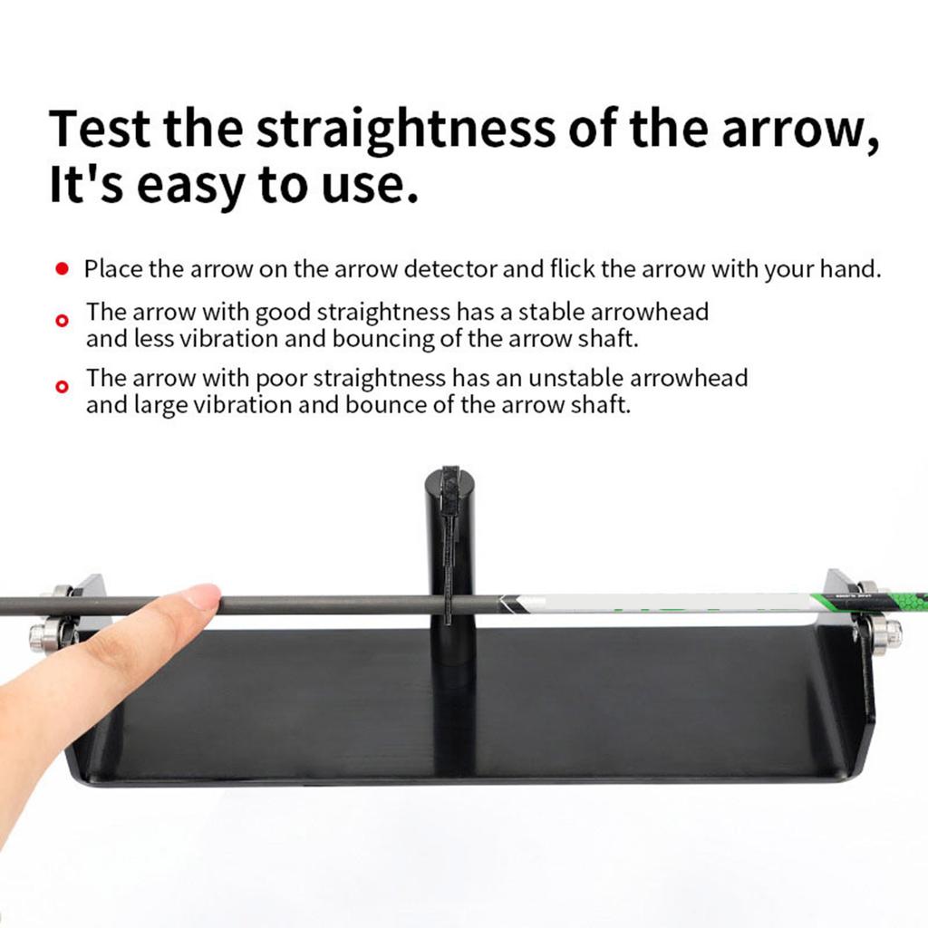 Smooth Arrow Straightness Tester Detector Outdoor Shooting Arrow Detection Tool Alignment Squaring Tool Easy to Use