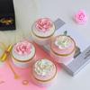 Handmade Nordic Porcelain Jewelry Box with Ceramic Flower Ornament