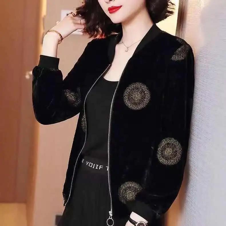 Casual Thin Short Jacket Women's Trendy Spring Autumn Women's Clothing Loose Western Style Baseball Uniform Jacket