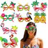 Hawaiian Glasses 8 Pieces Photo Booth Eyewear Beach Party Eyeglasses For Themed Events Vacation Bars Summer Camp Barbecue Beach