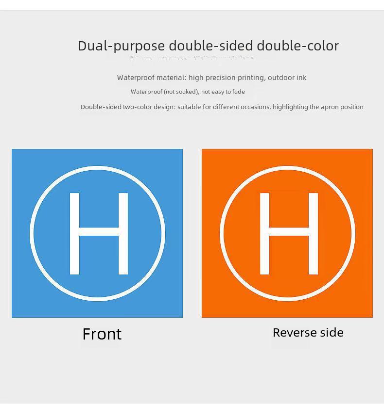 Tragbares, faltbares Drohnen-Landepad – 75 cm/55 cm, Gras-Koordinatenschürze für den Außenbereich