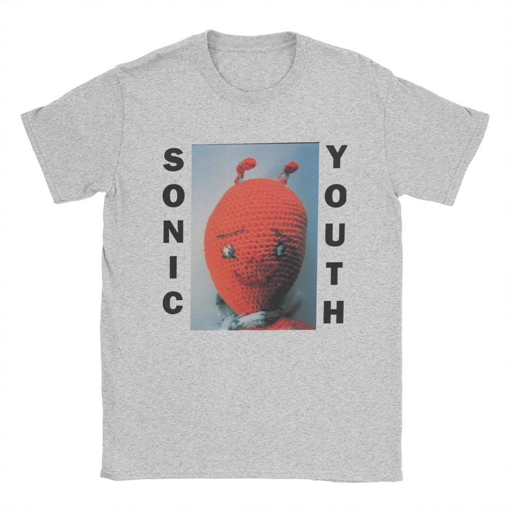 Herren Sonic Youth T-Shirts Baumwolle Tops Neuheit Kurzarm Rundhals T-Shirt Party T-Shirt