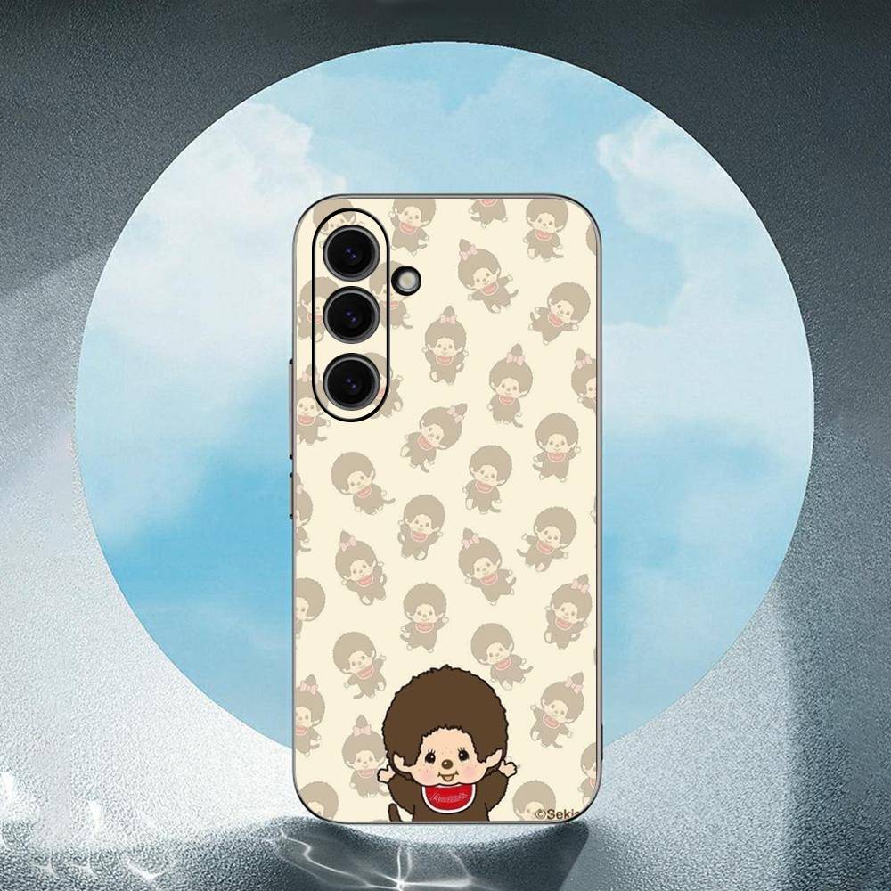 Klasyczny Popularny M-MonchhichiS Do Samsung Galaxy S25 S24 S23 Ultra S22 S21 Plus S20 Czarny Miękki Silikonowy Pokrowiec Ochronny
