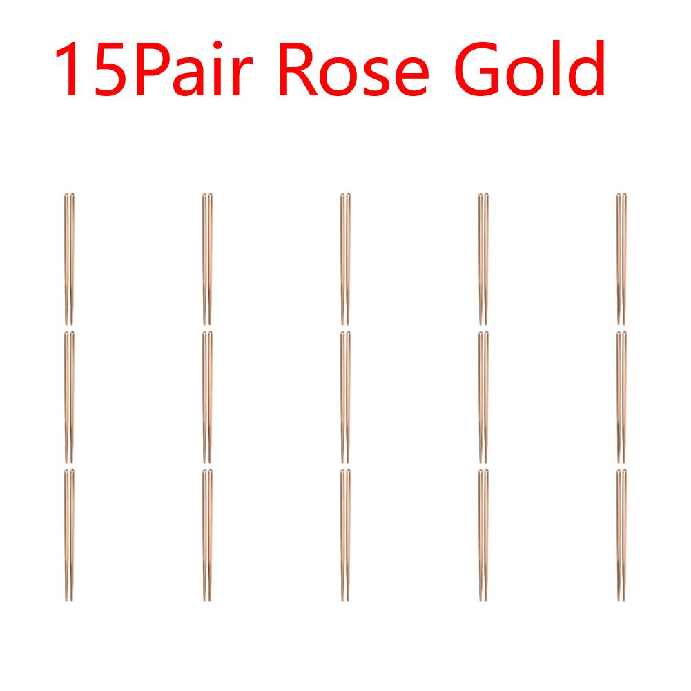 Stainless Steel Reusable Chopsticks Portable Colorful Environmental Protection Food Sticks Anti-skid  Kitchen Tableware Dishware