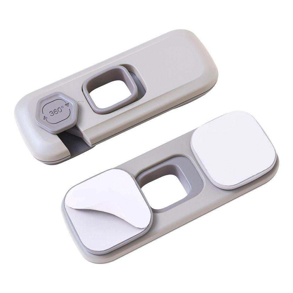 2Pcs Anti-Pinch Design Cabinet Lock No Tools Installation Drawer Door Locks Baby Proofing
