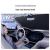 Black Vinyl Oxford Car Sunshade Full Blackout Front Windshield Protector