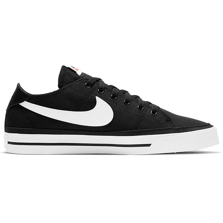 Nike Court Legacy Canvas Black White Men Sneakers CW6539-002