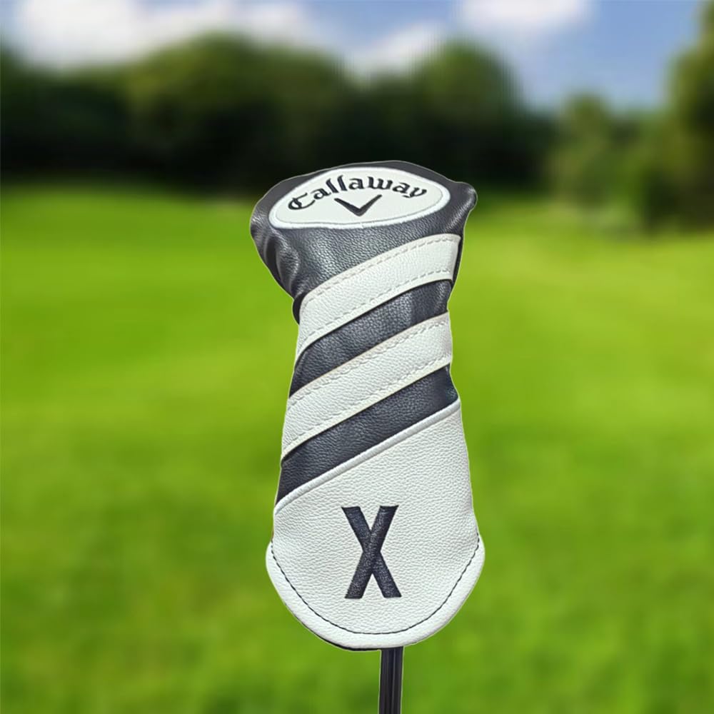 Pokrowiec na główkę kij golfowy żelazo fairway wood główka drivera dedykowany pokrowiec na główkę [ELLIE&LEO] Callaway. zestaw 4-częściowy, okładka, okładka, numer, etykieta, (czarny) [Używany]